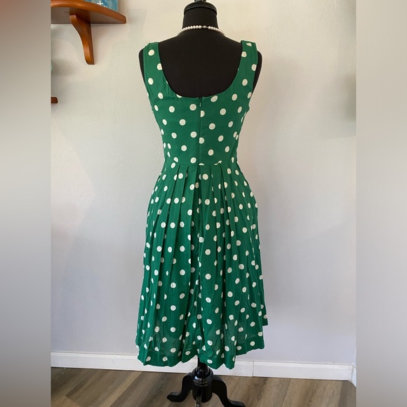 💚 EMILY and FIN POLKA DOT SWING COTTON RETRO PRETTY DRESS - Picture 6 of 10